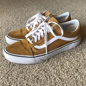 Vans Old Skool Mustard/Brown Shoes - Size 10